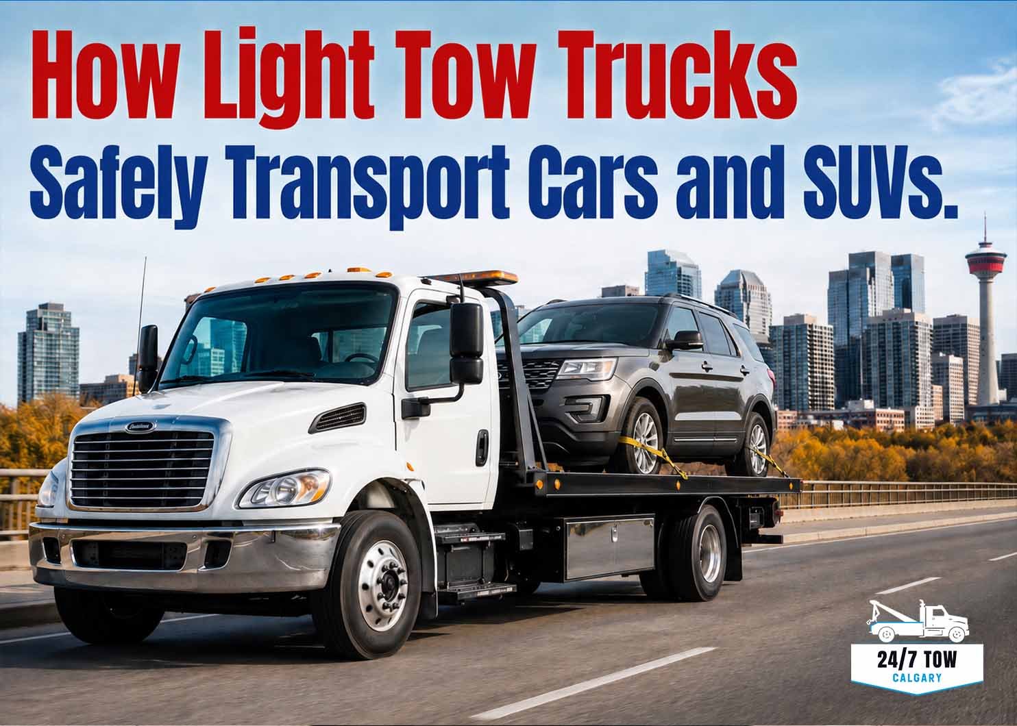 How Light Tow Trucks Safely Transport Cars and SUVs